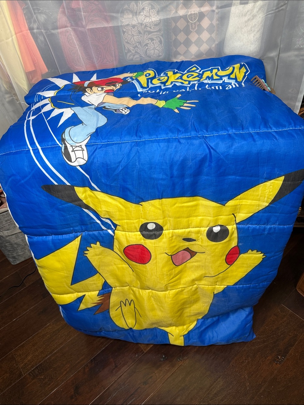 Pokémon Pikachu & Ash Kids Comforter - Blue and Yellow